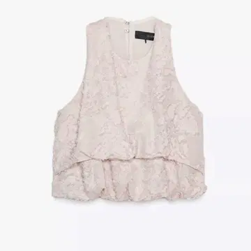 ZARA 프린지 퍼프 상의