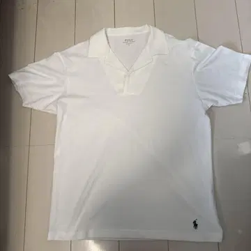 POLO 화이트 피케 셔츠 L 사이즈