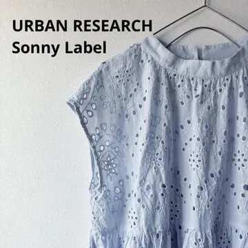 어반 리서치 Sonny Label 자수 레이스 블라우스 라이트 블루 F
