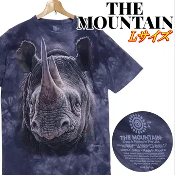 THE MOUNTAIN 더 마운틴 애니멀 무늬 사이 타이다이 티셔츠 L