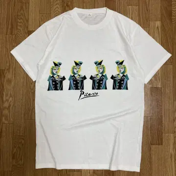 90년대 'Pablo Picasso' 피카소 아트 티셔츠 유로