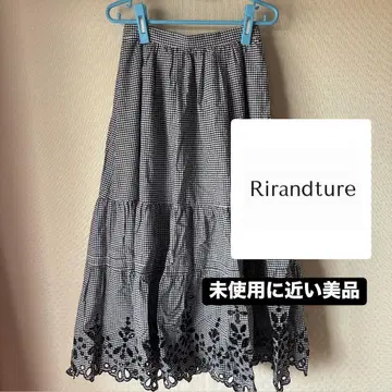 플레어 롱 스커트 블랙 화이트 깅엄 체크