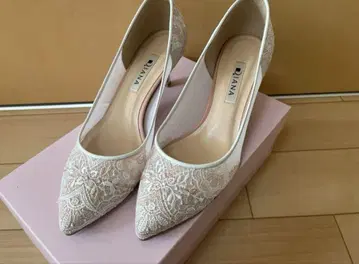 DIANA 자수 펌프스 브라이덜 슈즈 23.5cm