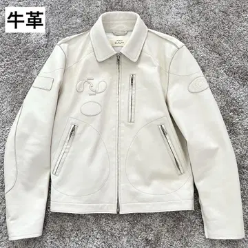 ZARA origins 소가죽 가죽 자켓 패치 리얼 가죽 레어템