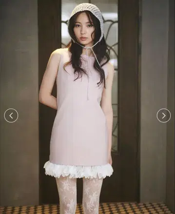 SNIDEL 스나이델 헴 프릴 미니 원피스 USAGI ONLINE 한정