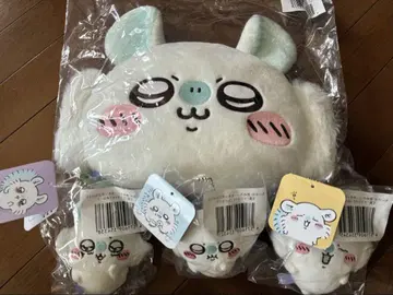 치이카와 칭찬해 줘! 모몽가 투성이 복권 C상 얼굴 쿠션 E상 3개 세트