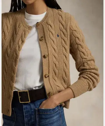 POLO RALPH LAUREN 울 캐시미어 가디건 새상품