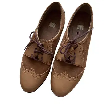 ing 브라운 옥스퍼드 슈즈 로우힐 24cm