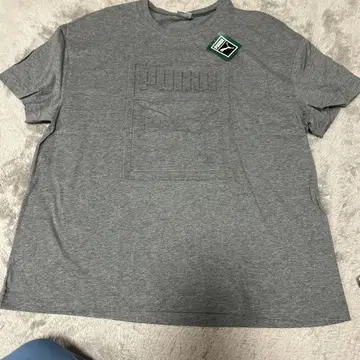 PUMA 푸마 엠보싱 로고 그레이 반팔 티셔츠 XL