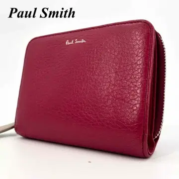 새상품급 Paul Smith 폴스미스 접이식 지갑 와인 레드 가죽