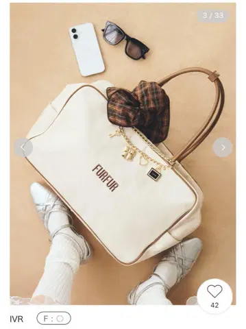미사용 새상품 FURFUR BIG 보스턴백