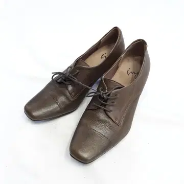 ing 레이스업 슈즈 가죽 펌프스 23.5cm