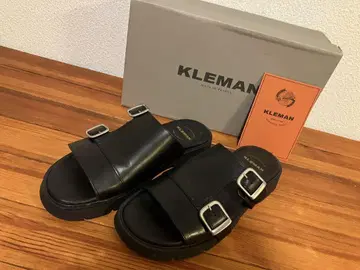 [ 새상품급 ] KLEMAN 가죽 샌들 블랙