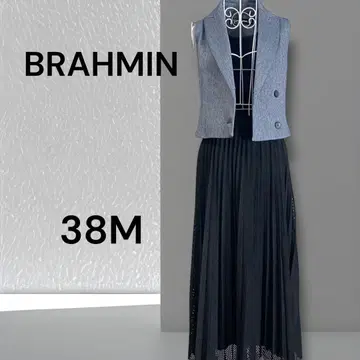 BRAHMIN 브라민 플리츠 스커트 펀칭 가을/겨울 블랙 38 M