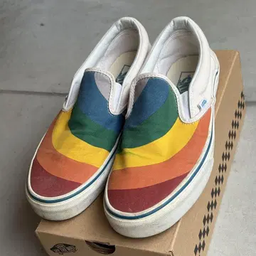 반스 vans 레인보우 슬립온 27cm