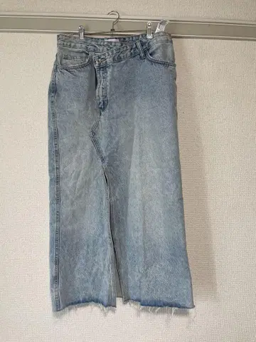 ZARA 슬릿 롱 데님 스커트 M