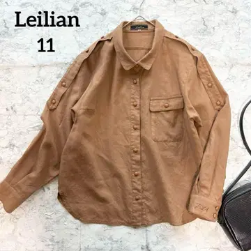 [ Leilian ] 레리안 빈티지 긴팔 셔츠 견장 유니크 L11