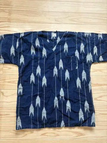 or slow 오어슬로우 Kimono Shirt Indigo Arrow