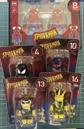 be@rbrick 베어브릭 happy 복권 스파이더맨 5개