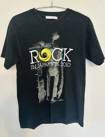 rockin'on 2010년 락 페스티벌 T셔츠 거신병 S 블랙