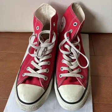 Converse All Star 레드 스니커즈 25cm
