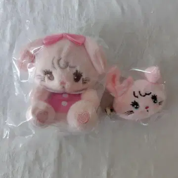 mikko characters 봉제 인형 2 & 앞머리 클립 캐미
