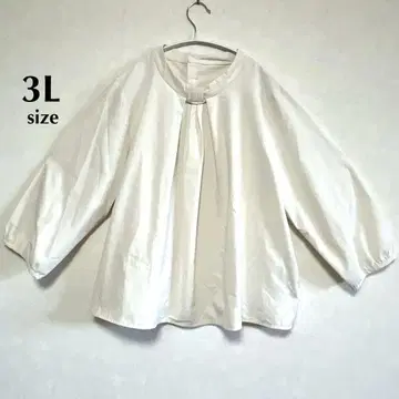 여성용 3L 볼륨 슬리브 7부 소매 셔츠