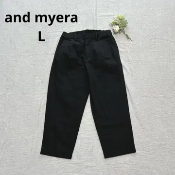 and myera 앤드마이라 크롭 블랙 데님 7부 캐주얼