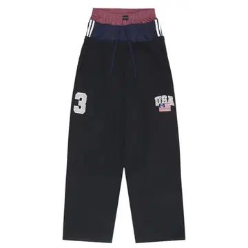 PROJECT G/R 3 LAYERED SWEAT PANTS / BLK