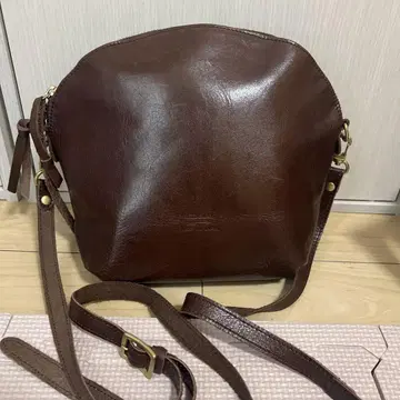 타이드웨이 브라운 가죽 숄더백