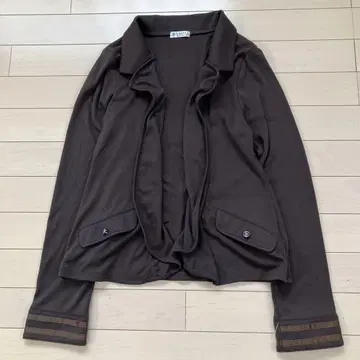 8.4 axes femme 엑시즈팜 가디건 브라운 M