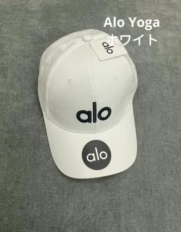 화이트 Alo Yoga 야구 모자 CAP