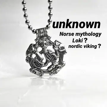 상세 불명 북유럽 신화 로키? 북유럽 바이킹? SILVER 펜던트