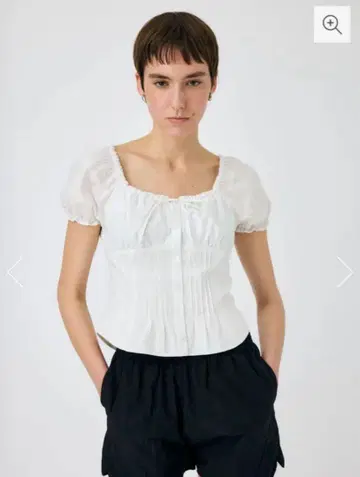MOUSSY 핀턱 FIT 블라우스 1(M) WHITE