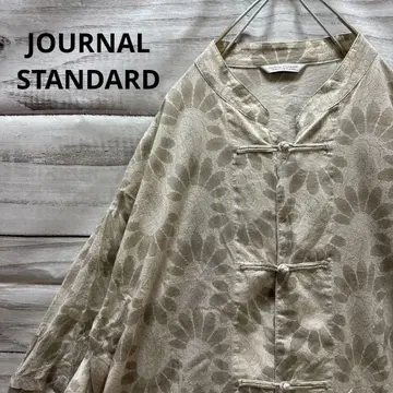 JOURNAL STANDARD 올 패턴 차이나 셔츠 빅 루즈 오버 사이즈