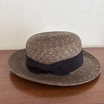 CARLO FORTI 브라운 밀짚모자