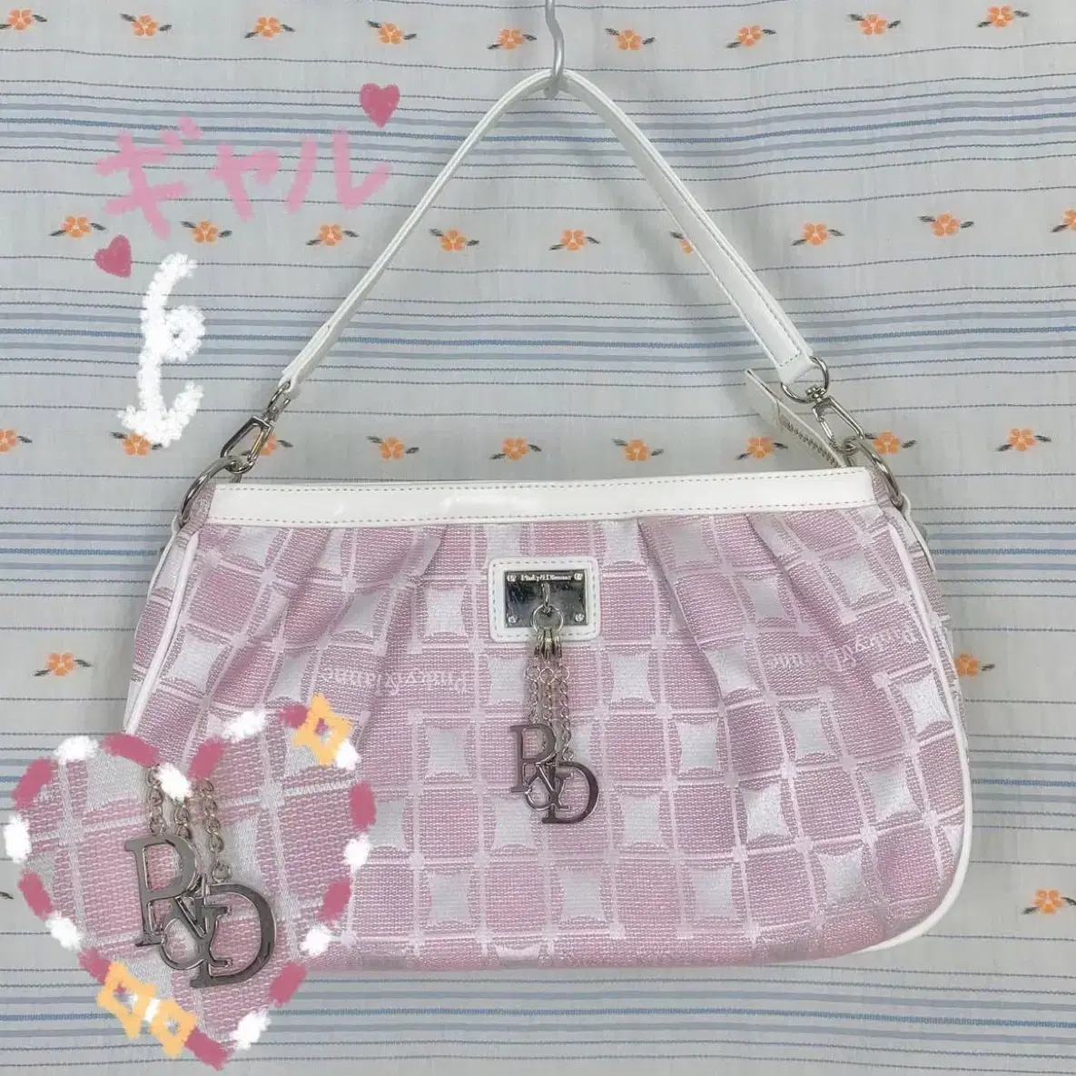 The Barnnet Tweed Chain Belt Mini Bag Mint on Bunjang Global
