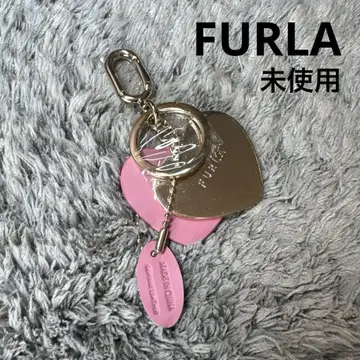 [미사용] FURLA 하트 키링 골드 x 핑크