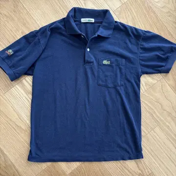 LACOSTE 네이비 피케 셔츠 프랑스제