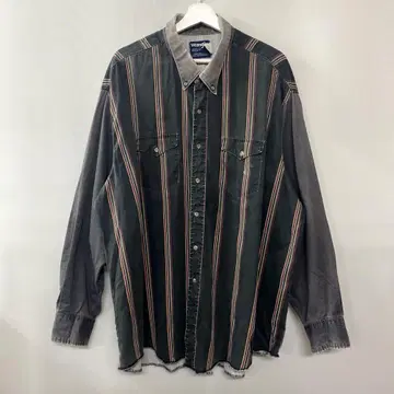 Wrangler 랭글러 웨스턴 셔츠 스트라이프 빅 실루엣