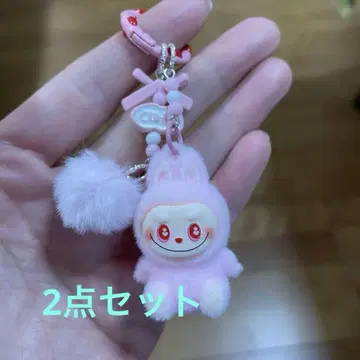 라부부 Labubu 키링 인기 핑크 너무 귀여워