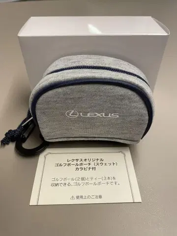 [LEXUS] 골프공 파우치 (스웨트) 카라비너 부착