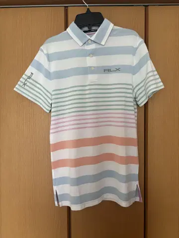 RLX RALPH LAUREN 멀티 스트라이프 폴로 셔츠