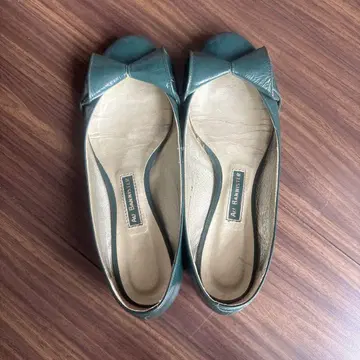 Au Bannister 그린 플랫슈즈 24.5~25cm