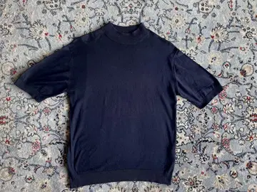 JOHN SMEDLEY 모크넥 풀오버 네이비