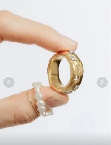 [ whim ] Stone Embed Ring - 컬러풀 스톤 반지 -