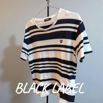 [ 새상품급 ] BLACK LABEL 보더 무늬 티셔츠 M