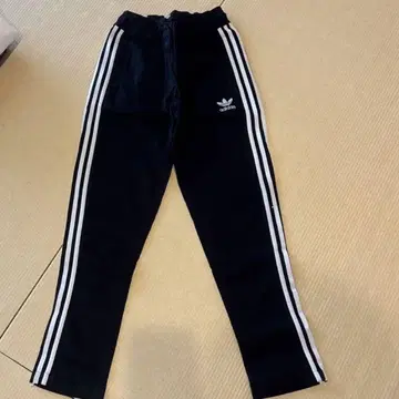 adidas 블랙 트랙 팬츠 스트라이프