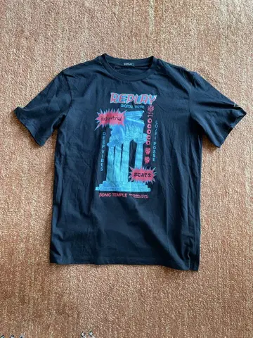 REPLAY 그래픽 프린트 티셔츠