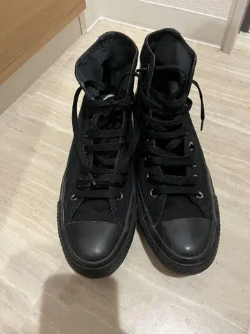 Converse 올스타 척 HI 올블랙 27cm